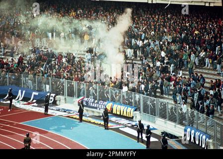 Italia stagione degli ultraini 1990-91 Serie A - nella foto - juventus-inter Foto Stock