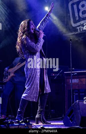 Sari Schorr al 1865 di Southampton, aprile 2023 Foto Stock