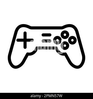 Icona linea spessa vettore console per uso personale e commerciale. Foto Stock