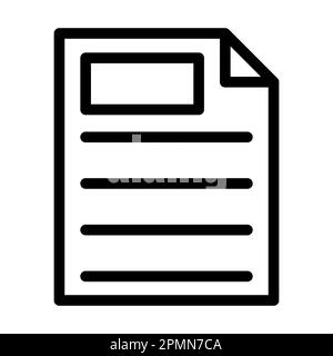 Icona linea spessa vettore file per uso personale e commerciale. Foto Stock