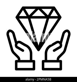 Icona Vector Thick Line per uso personale e commerciale. Foto Stock