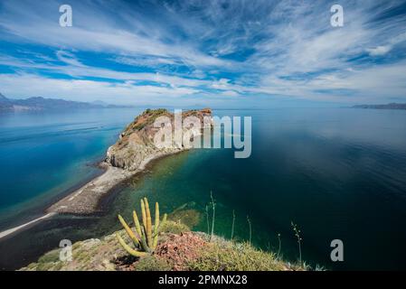 Isla Danzante o Dancers Island, parte del Bahia de Loreto Bay National Park in Baja California, Messico; Baja California, Messico Foto Stock