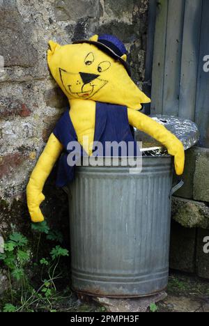 Festival dello Scarecrow a Kettlewell nel Parco Nazionale Yorkshire Dales (2010) Foto Stock