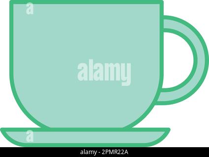 Icona Vector isolata colorata per forniture di caffè per ufficio Illustrazione Vettoriale