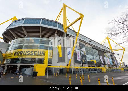 Dortmund, Germania - 05 gennaio 2023: Stadio di calcio di Borussia Dortmund. Sport Foto Stock