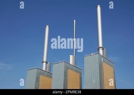 Stazione combinata di cogenerazione Kraftwerk Linden Limmer ad Hannover, Germania Foto Stock