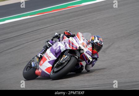 Austin, Texas, Stati Uniti. 14th Apr, 2023. 5 JOHANN ZARCO prima Pramac Racing a sua volta 13, per un look semplice durante i 2nd warm up. (Credit Image: © Hoss McBain/ZUMA Press Wire) SOLO PER USO EDITORIALE! Non per USO commerciale! Foto Stock