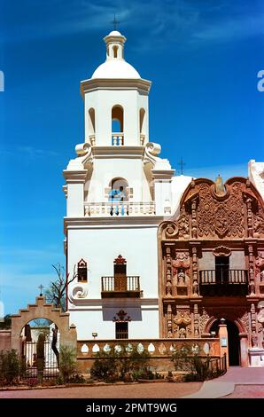 Lo spagnolo la missione di San Xavier del Bac è iniziata nel 1692 dai missionari spagnoli nelle Americhe Foto Stock