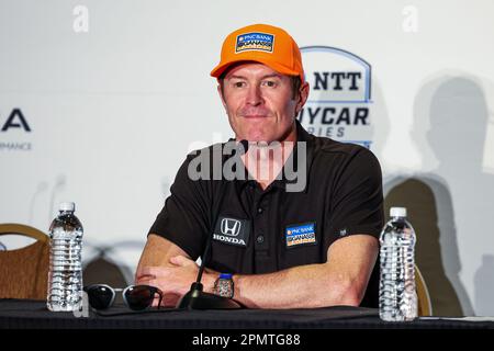 Long Beach, Stati Uniti. 14th Apr, 2023. DIXON Scott (usa), chip Ganassi Racing, Dallara IR18 Honda, ritratto durante il Gran Premio Acura di Long Beach 2023, 3rd° round della 2023 NTT IndyCar Series, dal 14 al 16 aprile 2023 sulle strade di Long Beach, a Long Beach, California, Stati Uniti d'America - Photo Florent Gooden/DPPI Credit: DPPI Media/Alamy Live News Foto Stock