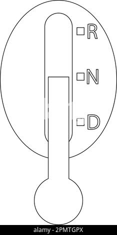 icone leva di vari modelli, illustrazione vettoriale semplice disegno. Illustrazione Vettoriale