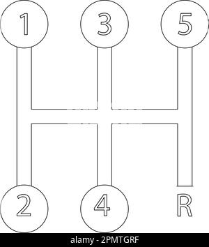 icone leva di vari modelli, illustrazione vettoriale semplice disegno. Illustrazione Vettoriale