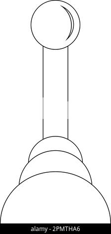 icone leva di vari modelli, illustrazione vettoriale semplice disegno. Illustrazione Vettoriale