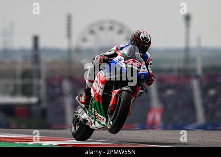 Austin, Stati Uniti. 14th Apr, 2023. Prove libere prima della MotoGP Red Bull Grand Prix di Las Americas al Las Americas Circuit, Austin, Texas, 14 aprile 2023 in foto: Alex RINS Entenamientos libres previos al Gran Premio de Las Americas en el circuito de Las Americas, Austin, Texas. 14 de Abril de 2023 POOL/ MotoGP.com/Cordon le immagini per la stampa saranno solo per uso editoriale. Credito obbligatorio: © motogp.com Credit: CORDON PRESS/Alamy Live News Foto Stock