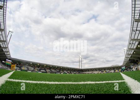 Goteborg, Svezia. 15th Apr 2023. Vista generale all'interno dell'Arena di Bravida in vista della partita di gruppo della Coppa Svedese tra GAIS e IFK Goteborg il 26 febbraio 2023 a Gothenburg. Credit: Oskar Olteus / Alamy Live News Foto Stock