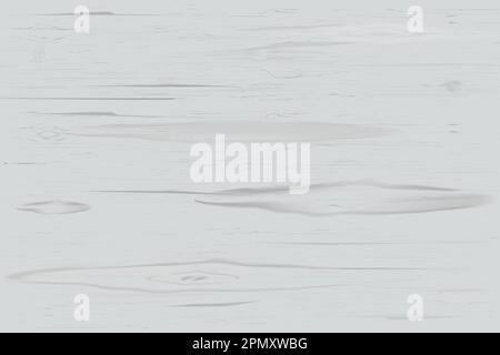 Tavolo di legno realistico. Superficie di legno bianco. Parquet a pavimento vuoto. Vecchia costruzione naturale parete. Legno di pino. Carpenteria e lavorazione del legno. Sfondo di woodgrain. Legname di latifoglie. Sfondo vettoriale Illustrazione Vettoriale