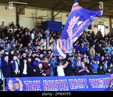 15th aprile 2023; Dens Park, Dundee, Scozia: Scottish Championship Football, Dundee contro Greenock Morton; Dundee tifosi Foto Stock