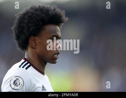 Goodison Park, Liverpool, Regno Unito. 15th Apr, 2023. Premier League Football, Everton vs Fulham; Willian of Fulham Credit: Action Plus Sports/Alamy Live News Foto Stock