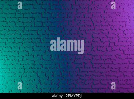 Luce al neon su sfondo a muro in mattoni. rendering 3d Foto Stock
