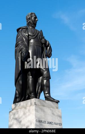 Statua di Charles James Napier in Trafalgar Square Foto Stock