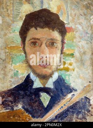 Autoritratto, circa 1889painted del pittore post-impressionista francese Pierre Bonnard Foto Stock