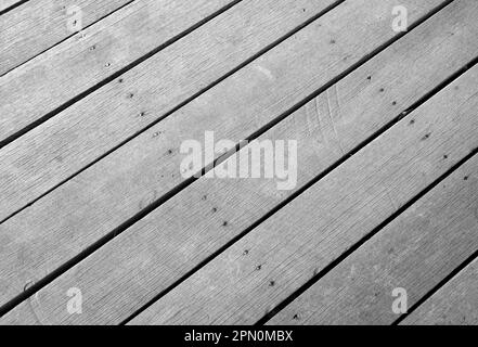 vista ravvicinata delle vecchie tavole in legno Foto Stock