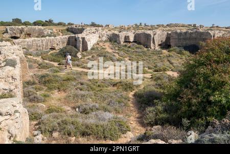 Tomba dei Re sito archeologico, Kato Paphos, Paphos, Cipro. Foto Stock