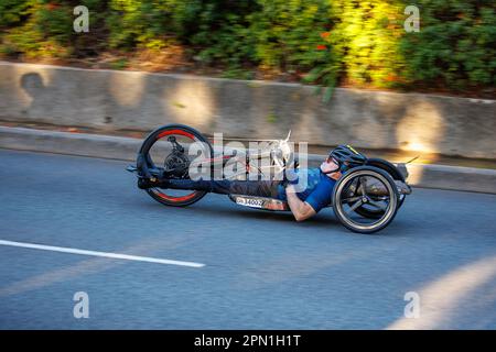 Handicap racer, 2023 Tour in bicicletta di città del Capo Foto Stock
