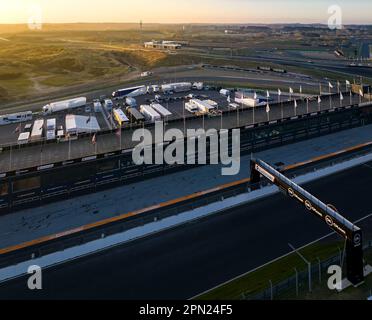 Il circuito di Zandvoort è il circuito di Formula 1 dell'Olanda. Il campionato F1 c'è nel mese di agosto di ogni anno. Questa è una forma eurpoea Foto Stock