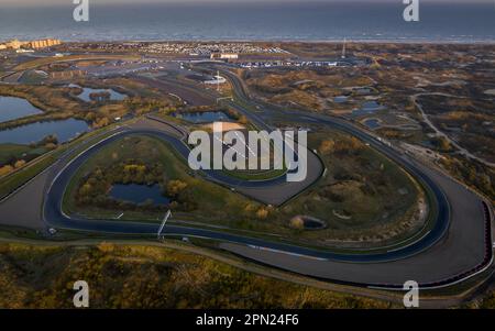 Il circuito di Zandvoort è il circuito di Formula 1 dell'Olanda. Il campionato F1 c'è nel mese di agosto di ogni anno. Questa è una forma eurpoea Foto Stock