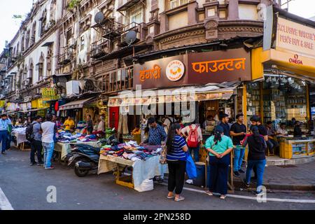 Nagindas Master Road, Kala Ghoda, Fort, Mumbai, India Foto Stock