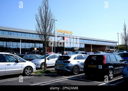 supermercato sainsburys, herne bay town, thanet, kent est, regno unito 2023 aprile Foto Stock