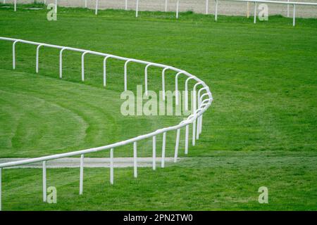 ippodrome paddock ancore e prati verdi di fresco falda Foto Stock