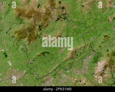 Ribble Valley, distretto non metropolitano dell'Inghilterra - Gran Bretagna. Mappa satellitare ad alta risoluzione Foto Stock