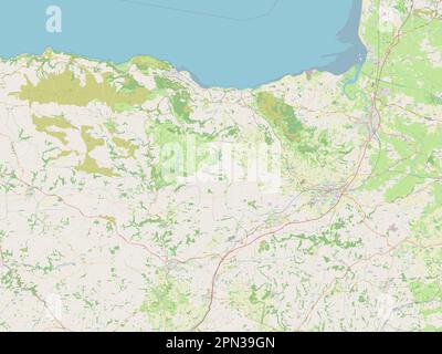 Somerset West e Taunton, distretto non metropolitano dell'Inghilterra - Gran Bretagna. Aprire la mappa stradale Foto Stock