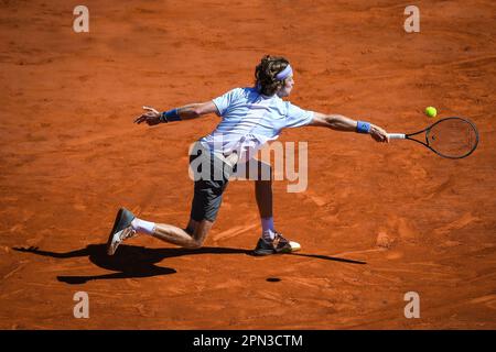 Roquebrune-Cap-Martin, Francia, Francia. 16th Apr, 2023. Andrey RUBLEV di Russia durante il Day Eight di Rolex Monte-Carlo Masters 2023, ATP Masters 1000 torneo di tennis al Monte-Carlo Country Club il 16 aprile 2023 a Roquebrune-Cap-Martin, Francia. (Credit Image: © Matthieu Mirville/ZUMA Press Wire) SOLO PER USO EDITORIALE! Non per USO commerciale! Foto Stock