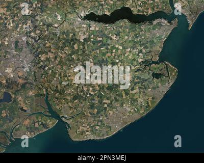 Tendring, distretto non metropolitano dell'Inghilterra - Gran Bretagna. Mappa satellitare ad alta risoluzione Foto Stock