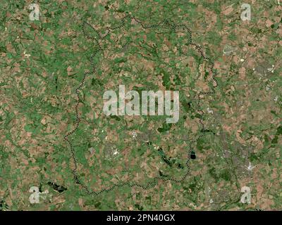 West Oxfordshire, distretto non metropolitano dell'Inghilterra - Gran Bretagna. Mappa satellitare a bassa risoluzione Foto Stock