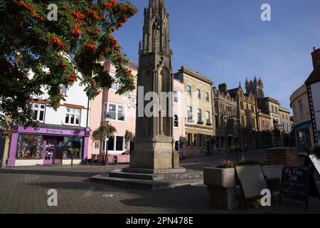 Glastonbury Town, Somerset, Inghilterra, Regno Unito. Foto Stock