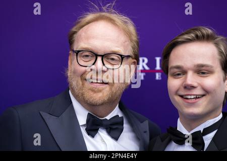 UTRECHT - Frits Huffnagel sul tappeto rosso per la prima del musical The Bodyguard nel Teatro Beatrix. LEVIGATRICE ANP KONING olanda fuori - belgio fuori Foto Stock