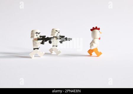 Stormtrooper sparò il pollo Foto Stock