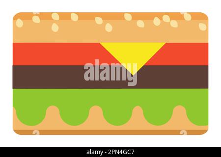 Ecco un'immagine grafica di un cheeseburger che è un vettore. Illustrazione Vettoriale