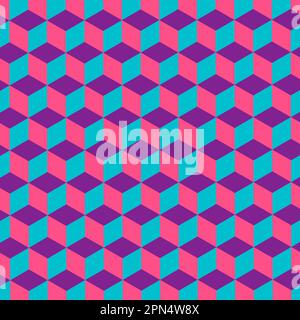 Uno sfondo colorato con un motivo di esagoni Illustrazione Vettoriale