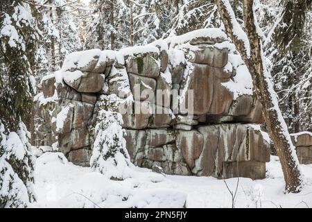 Devil's Mill Harz vicino al massiccio di Friedrichsbrunn Ramberg Foto Stock