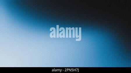 Bianco blu nero sfumato gradiente astratto su sfondo grigio scuro, luce brillante, grande dimensione banner Foto Stock