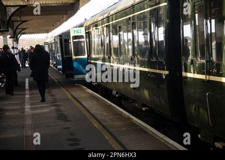 Primo giorno 2023 Servizio Swanage Railway Wareham Foto Stock