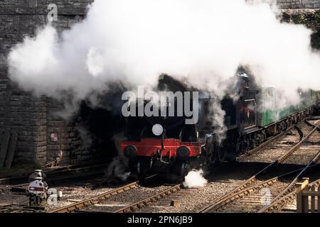 Primo giorno 2023 Servizio Swanage Railway Wareham Foto Stock