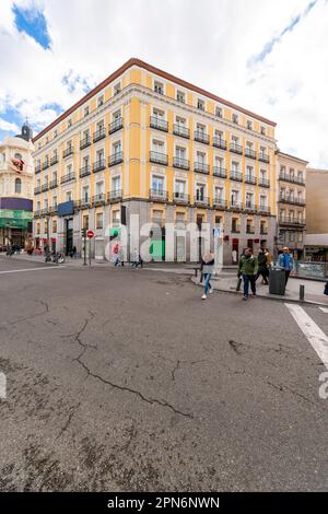 plaza de jacinto benavente a madrid, Spagna Foto Stock