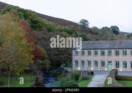 Lud's Church il 19th ottobre 2022 a Back Forest, Dark Peak, vicino a Gradback, Staffordshire, Inghilterra. Credit: Notizie SMP Foto Stock