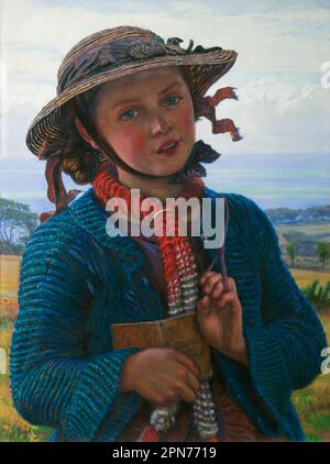 The School-Girl's Hymn, William Holman Hunt, 1859, Ashmolean Museum of Art, University of Oxford, Oxfordshire, Inghilterra, Regno Unito, Foto Stock