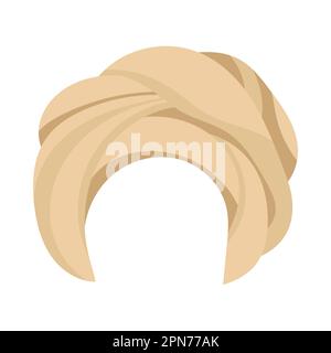 Illustrazione di cartoni animati turbani arabi o indiani. Illustrazione Vettoriale